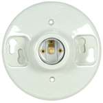 L/KEY GLZD Porcelain Ceiling Receptacle