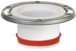4 PVC Push-tite Closet FLG White
