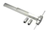 Surface Mount Vertical Rod Exit DEV Satin Chrome