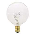 25 Watts G16-1/2 Candelabra Clear 130 Volts Lamp