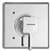 Universal Shower Valve Trim Chrome