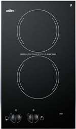 115 Volts 2 Burner Glass Cooktop