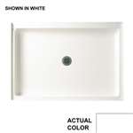 34 X 48 Single THOLD Shower FLR White
