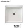 42 X 36 Single THOLD Shower FLR White