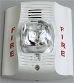 2 Wire White Wall Horn Strobe