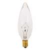 15W Torpedo Candelabra Clear 120 Volts Lamp