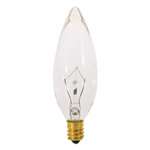 15W Torpedo Candelabra Clear 120 Volts Lamp