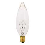 15W Torpedo Candelabra Clear 120 Volts Lamp