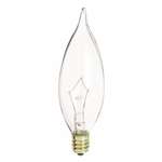 25 Watts Ca-8 Candelabra Clear 120 Volts Lamp