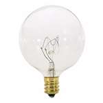 25 Watts G16-1/2 Candelabra Clear 120 Volts Lamp