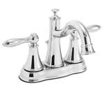 Lead Law Compliant 2 Handle Center Set Faucet Chrome 1.5 GPM