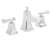 Lead Law Compliant 8 Rainier Widespread 2 Handle Lavatory Chrome