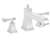 Rainier Three Hole 2 Handle Roman Tub Faucet Chrome