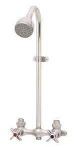 2 Handle Valve Exposed Shower Rough Chrome