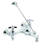 Not For Potable Use 2 Handle Service Sink Faucet Rough Brass