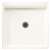 36 X 36 Double THOLD Shower FLR White