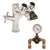 Lead Law Compliant Combination Faucet and Eyewash With Tepid Water