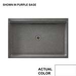 34 X 48 Single THOLD Shower FLR White