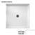 37X38 TRAN Shower FLR White