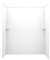 34X60X72 Shower Wall Kit White