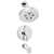 Neo Tub and Shower Combination Chrome With Pressure Balance Valve