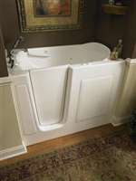 51X31 Left Hand Walk IN Dual Massage Tub White