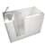51 X 26 Acrylic Left Hand Air Massage System White