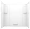 5PC Smooth BATH Wall Kit White