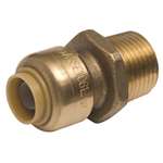 Lead Law Compliant 3/8 X 1/2 MNPT *shark Reducer Connector