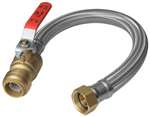 Lead Law Compliant 3/4X3/4X18 *shark WTR Hose With Ball Valve