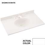 31 X 22 Swanstone 1 Bowl Vanity Top White