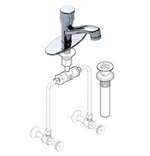 Lead Law Compliant Motor Lavatory Faucet With Adjustable Mechanical 0.25 GPC