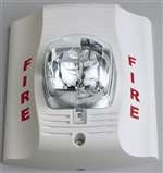 2 Wire White Wall Strobe