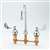 Lead Law Compliant 2.2 GPM 2 Handle Lever Widespread Lavatory Chrome