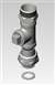 Lead Law Compliant 3/8 NPT Swivel Tee Accessory Chrome