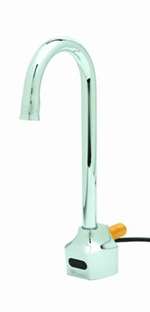 Lead Law Compliant 2.2 GPM Check Pnt Electronic Faucet Wall Mount Gooseneck