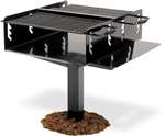 B/LEV Group Grill With Utility Shelf