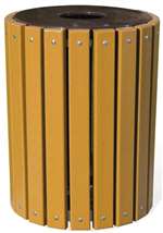 32G SLAT Receptacle 2 X 4 Cedar Recycled Plastic