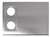 Stainless Steel Cover Plate 2 Pack Bright