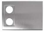 Stainless Steel Cover Plate 2 Pack Bright