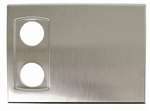 Stainless Steel Cover Plate 2 Pack Satin