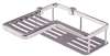 B/LEV Corner Basket 8 Satin Brushed Nickel Contour