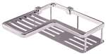 B/LEV Corner Basket 8 Satin Brushed Nickel Contour