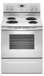 White 30 Free Standing Electric Self Cleaning Range