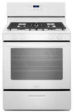 White 5.1 Cubic Feet Gas Free Standing RNGE