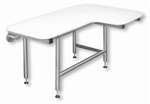 32X22-1/2 ADA Left Hand Shower Seat White