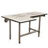 ADA White One Piece Shower Seat