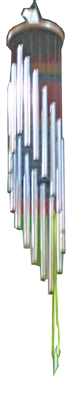 Nature's Melody Wind Chimes Mark Tree Spiral B - Silver 37" (Single)