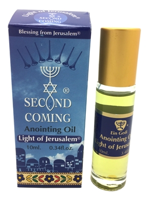 Second Coming Anointing Oil,  LIGHT OF JERUSALEM, Roll-on 10 mL
