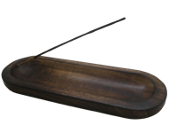 Govinda Handmade Wooden Incense Holder (Boat)